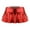 Red, variant on iiniim Women's Shiny Metallic Mini Skirt Latex Pleated Micro Skater Skirt Rave Party Nightout Clubwear Black XL