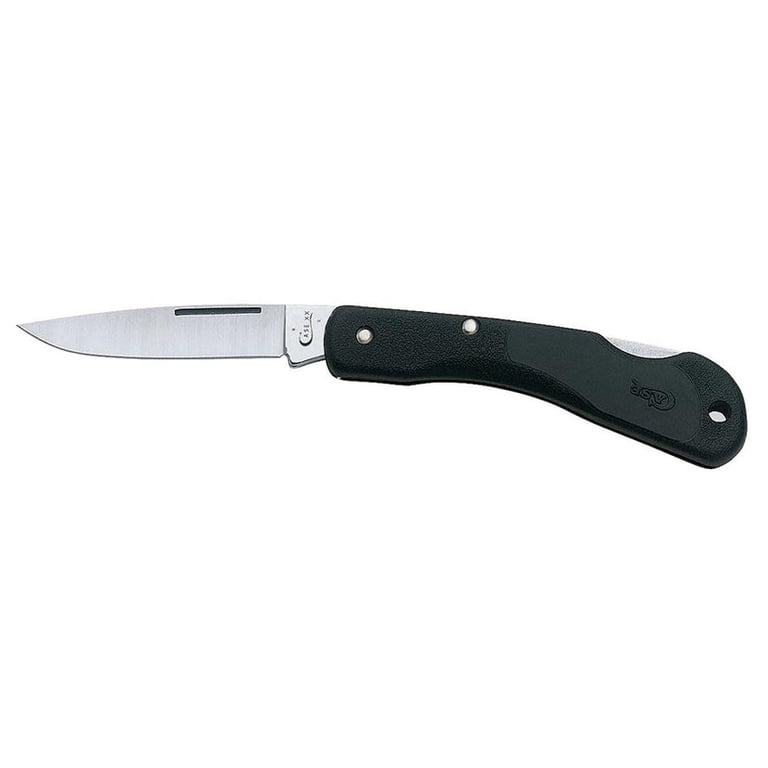 Case XX Black Zytel Mini Blackhorn Lockback Pocket Knife, Tru