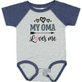 thumbnail image 3 of Inktastic My Oma Loves Me Grandchild Girls Baby Bodysuit, 3 of 5