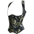 thumbnail image 2 of Corset à Paillettes Brocart Doré avec Sangles, 2 of 4