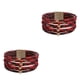 thumbnail image 4 of Qarigey magnética Multicapas Cadena de mano de cuero ajustable Negro Cuadros rojos Type2 NO2, 4 of 6