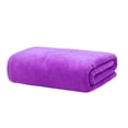 thumbnail image 1 of Vogacara Toalla disponible del tacto de la pluma del color Toalla suave y cómoda de la microfibra flexible y durable masajeadores Morado medio, 1 of 6