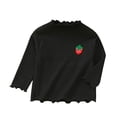 thumbnail image 4 of JUMEYU Baby Long Sleeve Shirts for Girls Toddler Girls Long Sleeve Shirts Soft Tees Baby Girl Crewneck Basic T-Shirts Tops 18 24 Months (Black,18-24 Months), 4 of 6