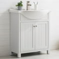 Design Element Marian 30" Single Sink Bathroom vanity in White with