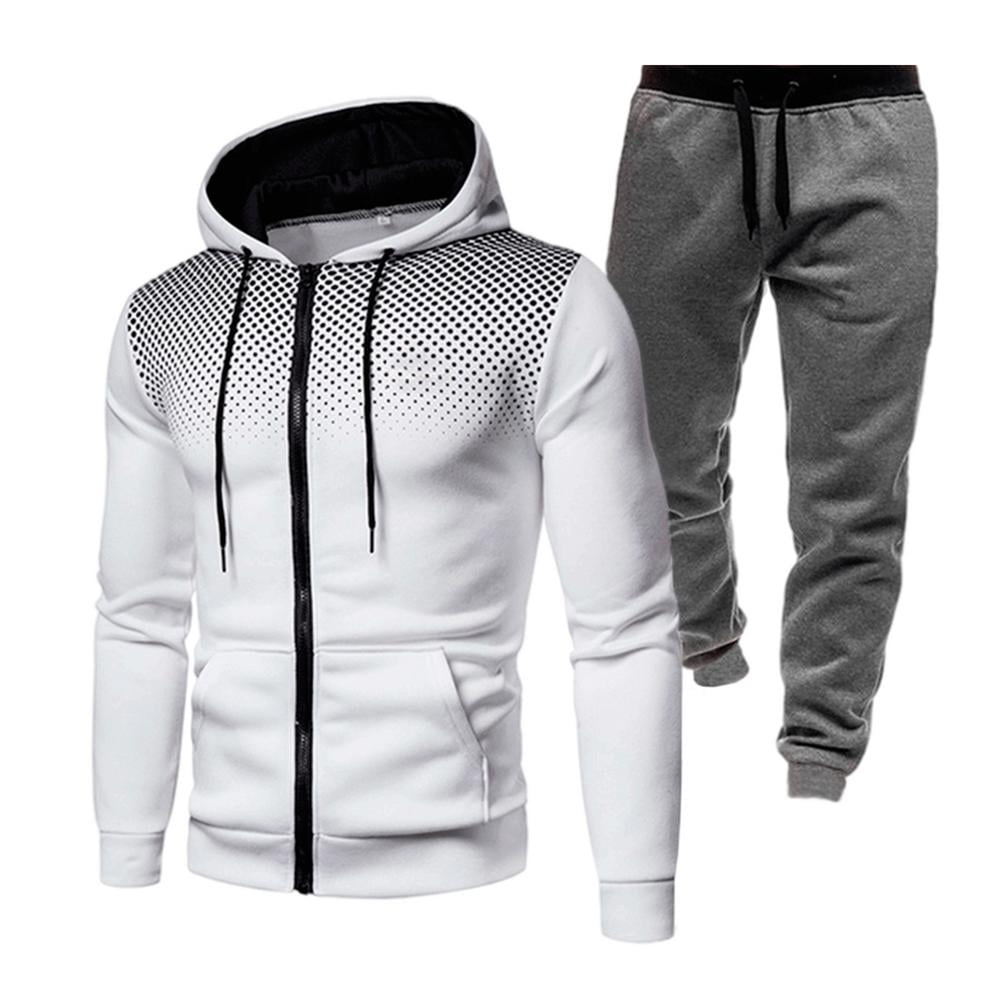 Ankishi 2 Pieces Jogging Sweatsuits for Men, Athletic Sweatsuits for ...
