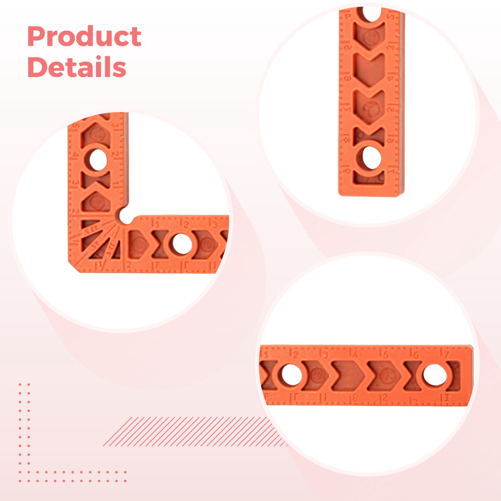 8 Pcs Woodworking Clamping Squares, Right Angle Clamps, 90 Degree Corner Clamps (4-Inch & 3-Inch), Woodworking Tool Kit for Cabinet Making, Picture Frames, Drawer Construction