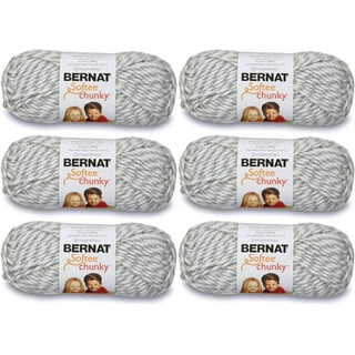 Bernat Softee Chunky Yarn (6-Pack) Grey Ragg 161128-28047