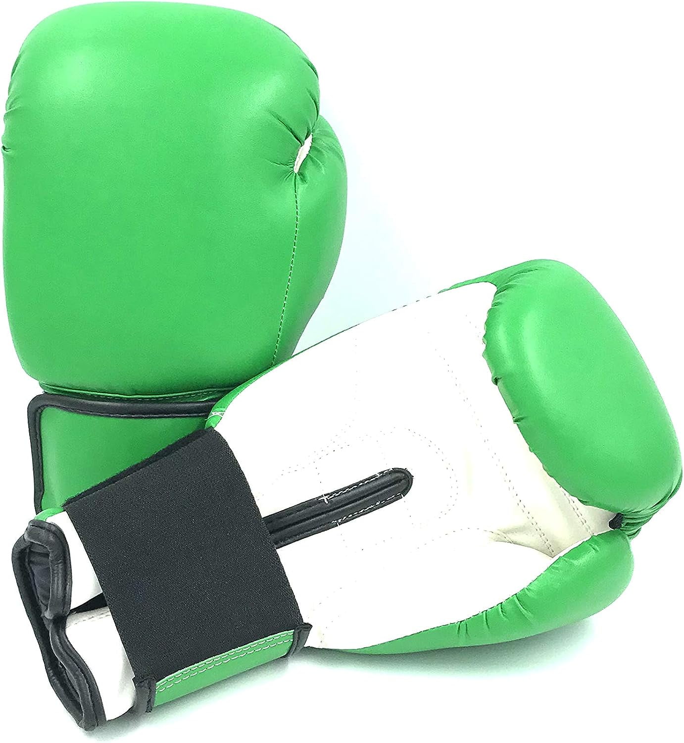 Woldorf USA Boxing Gloves Green Kickboxing, Grappling, Fighting, Muay Thai Training Boxing Bag Gloves, Punch Bags and Focus Pads Punching Plain-Blank Vinyl Gloves No Logo