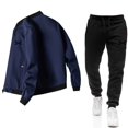 thumbnail image 4 of Conjunto de chaqueta informal con cremallera para hombre, de color sólido chaqueta cómoda, moda popular, primavera y otoño, nuevo, 2024, 4 of 4