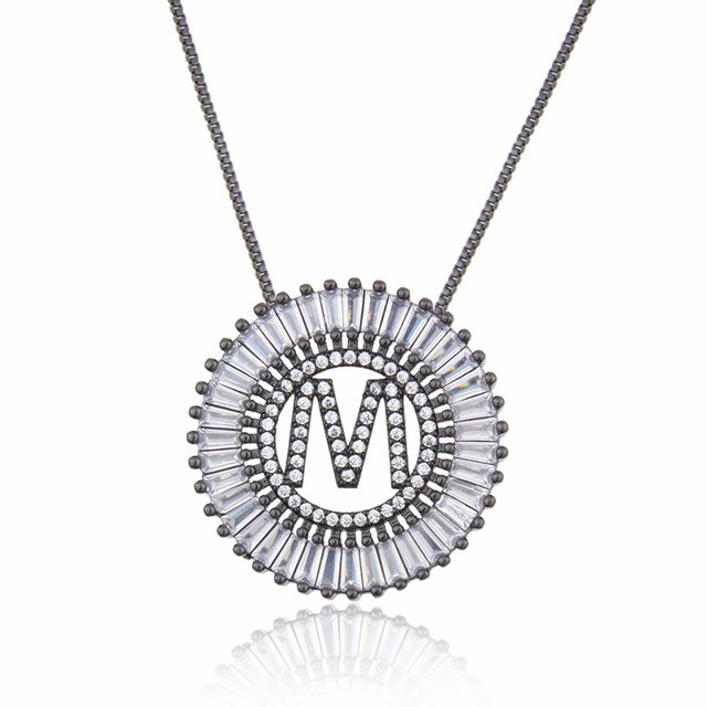 Collier Pendentif Alphabet A-Z Breloques Femme Chaîne Lettre Initiale