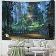 thumbnail image 1 of Nature Tapisserie Murale Imprimée 3D Forêt Architecture Verte, 1 of 4