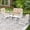 Beige Cushions, variant on MEETWARM 4 Pieces Outdoor Wicker Patio Conversation Sets with Glider Loveseat, 2 Chairs with Coffee Table Wicker Rocking Glider Set, Patio Conversation Set with Thickened Cushions, White/Red