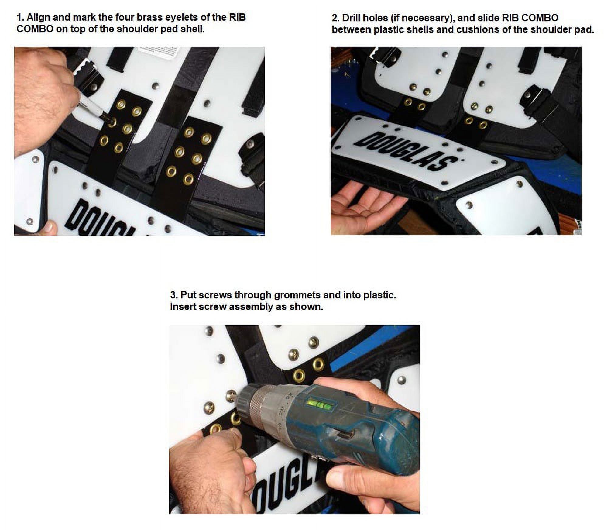 Douglas Football Adult Adjustable SP Series Rib / Back Protector Pad Combo (6" Rib Protector) - image 2 of 2