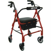 Drive Medical Lever Brake 4 Wheel Aluminum Rollator