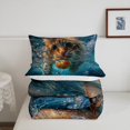 thumbnail image 5 of Erosebridal Cute Cat Bedding Sets Full with Comforter, Pet Kitten Duvet Insert, Ocean Room Decor, Reversible 3pcs, 5 of 7