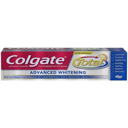 Colgate total Dentifrice Blanchissant avancé 5,80 oz (Pack de 3)