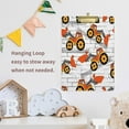 thumbnail image 6 of FMSHPON Orange Cartoon Tractor Clipboard Hardboard Wood Nursing Clip Board and Pull for Standard A4 Letter 13x9 inches, 6 of 7