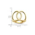 thumbnail image 4 of 14K Yellow Gold Ring Band Fashion Open Back Polished, Size 8, 4 of 4