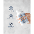 thumbnail image 3 of BioOptimal Organic Turmeric Capsules, Turmeric Curcumin Supplement for Immune Support, 60 Pills, 3 of 7