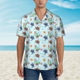 thumbnail image 4 of Haiem Turtle Printed Hawaiian Shirt for Men - Men’s Casual Beach Summer Shirts - Stretch Fabric with Modern Fit-3X-Large, 4 of 9