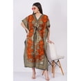 thumbnail image 4 of Women's Kaftan Dress Beach Cover Up Tribal Ethnic Print Plus Size Loose Kimono Maxi Dress, 4 of 6