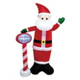 thumbnail image 2 of Adorno navideño inflable de Papá de 240 cm para exteriores (110 V, . UU.). Diseño adorable con costuras reforzadas y luces integradas., 2 of 9