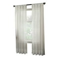 thumbnail image 5 of Curtainworks Soho Voile Curtain, Sheer Single Panel, Pole Top, Indoor, Winter White, 59"W x 144"L, Adult, 5 of 5