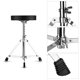 thumbnail image 3 of Trono de tambor Irfora Trono universal Asiento de tambor redondo acolchado Taburete Patas de acero inoxidable de refuerzo simple Antideslizante 5 niveles Altura ajustable para bateristas adultos Irfora Trono de tambor, 3 of 5