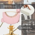 thumbnail image 4 of Artist Hand Pink Reclining Salon Chair for Hair Stylist Hydraulic Pump Heavy Duty Barber Chair 360 Degree Swivel, 4 of 9