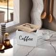 thumbnail image 2 of KAKOWELY kitchen storage bins Wooden Stackable Box With Lid Square Storage Box For Organizing Candy Tea Small Items Kitchen Storage For Office Home6.3"X6.3"X5.12", 2 of 5