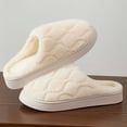 thumbnail image 2 of Fuzzy Slippers For Women Cozy Slippers Fuzzy Shoes Winter Comfort Soft Warm On Flat Heel Home Footwear Casual Daily Wear Warm Cozy Winter House Slippers Bedroom Indoor House Shoes, 2 of 5