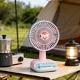 thumbnail image 1 of Ventilador de escritorio mini recargable por USB con viento ajustable de 3 velocidades, diseño portátil de mano y clip para dormitorio, oficina y exteriores., 1 of 8
