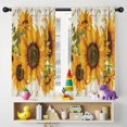 thumbnail image 5 of Blackout Kids Curtains,Beige Calligraphy Sunflower Pattern Childrens Insulated Curtains Set Of 2,Bedroom Essentials,Toddler Room Decor 42"x54", 5 of 5