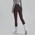 thumbnail image 5 of Hurxie High Waisted Leggings for Women Tummy Control Compression Soft Yoga Pants for Workout Coffee,3XL, 5 of 5