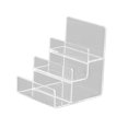 thumbnail image 2 of AMERTEER Transparent Acrylic Wallet Display Stand Holder Handbag Purse Display Stand for Retail/Shop   5 Tiers, 2 of 8