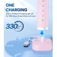 thumbnail image 3 of Cepillo de dientes eléctrico Bymore para adultos con 8 cabezales de repuesto, 3 of 7