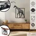 thumbnail image 2 of Violaura Giraffe Metal Wall Art - Easy to Install Hanging Perfect for Home, Living Room Decor (60.0" x 54.0"), 2 of 8