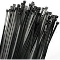 MLWWSBlack Cable Ties 18 Inch (Pack of 100), 50 lbs Tensile Strength, UV Resistant Cable Ties