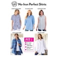thumbnail image 4 of Woman Within Plus Size Perfect Long Sleeve Shirt, 4 of 6