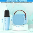 thumbnail image 6 of Karaoke Machine for Kids,Mini Karaoke Machine for Kids Adults,Portable Bluetooth Speaker with 1 Wireless Microphones,Christmas Birthday Toys Birthday Gifts for Girls 4,5,6,7,8+ Years Old Kid, 6 of 7