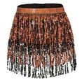 Boho Fringe Skirt Sequin Tassel Belly Dance Scarf Rave Party Skirts Belts For Women And Girls