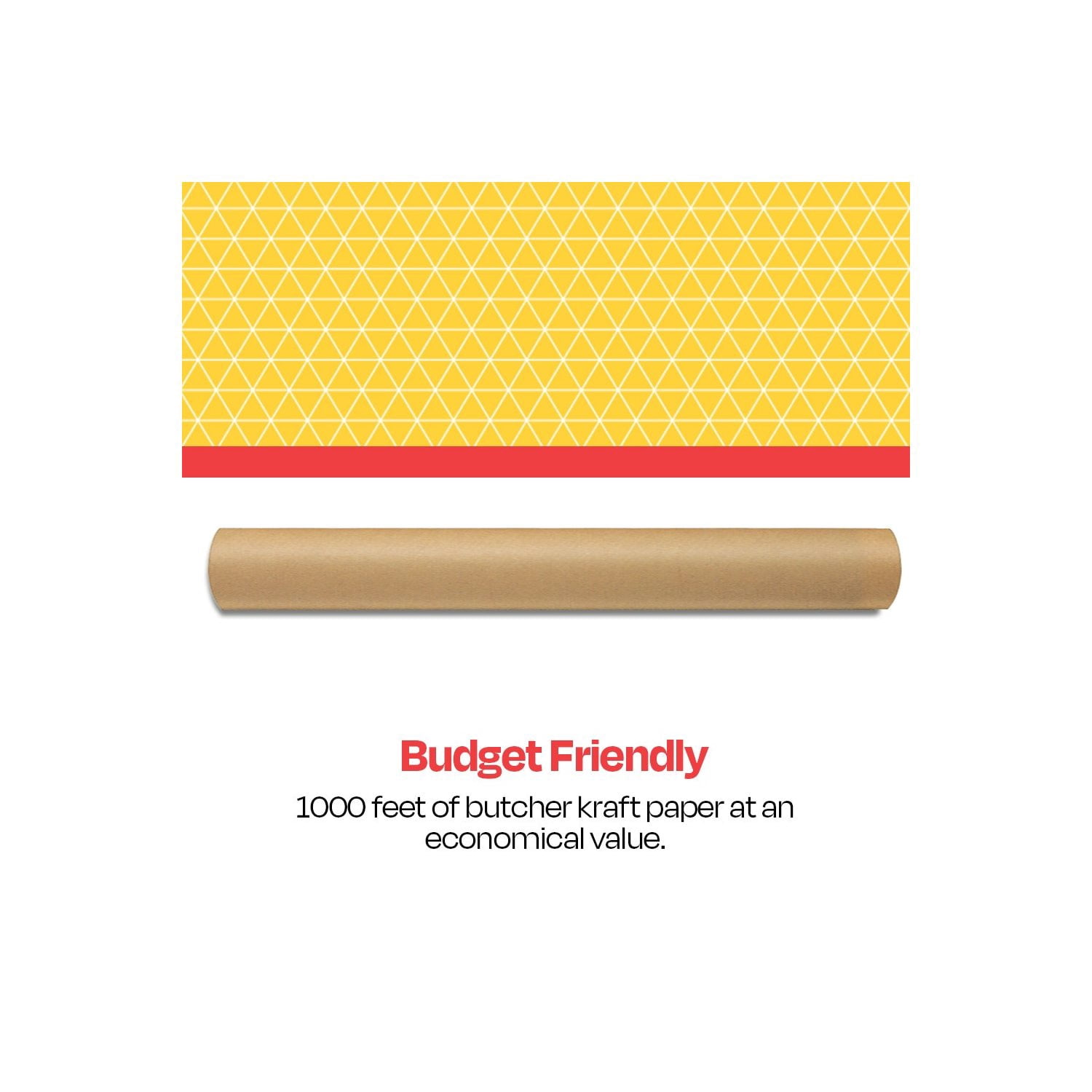 Butcher Kraft Paper Roll, 50 lbs, 48 Inches x 1000 Feet, Brown