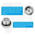 thumbnail image 4 of Uxcell Air Compressor Oil Sight Glass, G 1/4" Male Thread Aluminum Alloy Oil Liquid Level with O-ring 3 Pack, 4 of 6