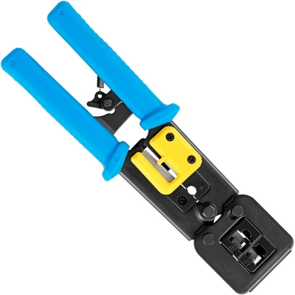 RJ45 Crimp Tool Professional Ethernet Crimper Ethernet Crimping Tool Pass Through Connectors Networking Crimping Tool