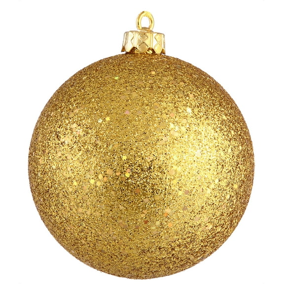 Vickerman 8" Antique Gold Sequin Ball Ornament