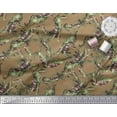 thumbnail image 2 of Soimoi Poly Georgette Fabric Leaves & Texture Printed Craft Fabric by the Yard 42 Inch Wide, 2 of 2