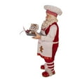 thumbnail image 4 of Kurt S. Adler Fabriché™ 11-Inch Holiday Gingerbread Chef Santa Fabric Figurine, 4 of 4