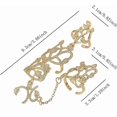 thumbnail image 2 of Liitata 2 Pcs Finger Chain Rings Chain Hollow Full Finger Rings Punk Chain Knuckle Joint Rings For Women Girls Birthday Dating Party Halloween Jewelry, 2 of 5