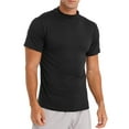 thumbnail image 4 of Oyolan T-Shirt Col Roulé Homme Décontracté Manches Courtes Ajusté Noir G, 4 of 5