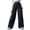 Black*Prime Deals, variant on Cargo Pants Petite Women Elastic Waisted Wide Leg Hiking Pant Lightweight Drawstring Baggy Outdoor Athletic Trousers